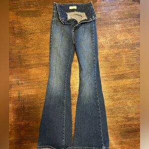 Free People We The Free Jayde Flare in Dark Denim, size 27